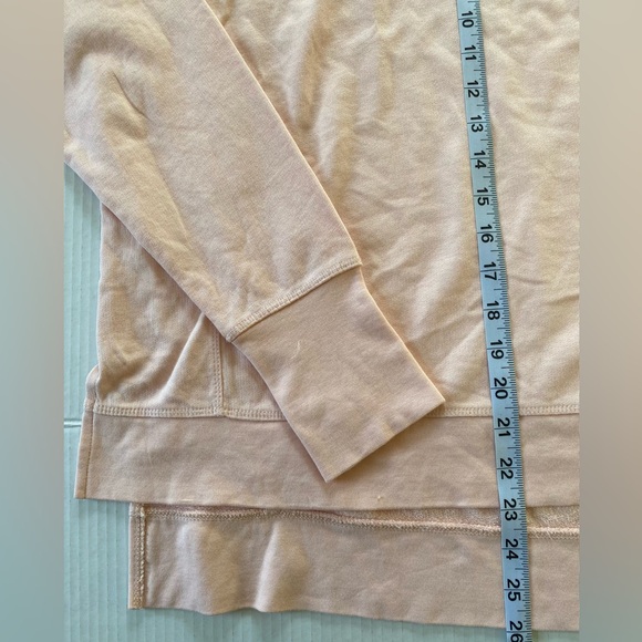 Sweaty Betty Side Slit Sweatshirt Dusty Pink Thumbholes Womens L 12 - Picture 12 of 14